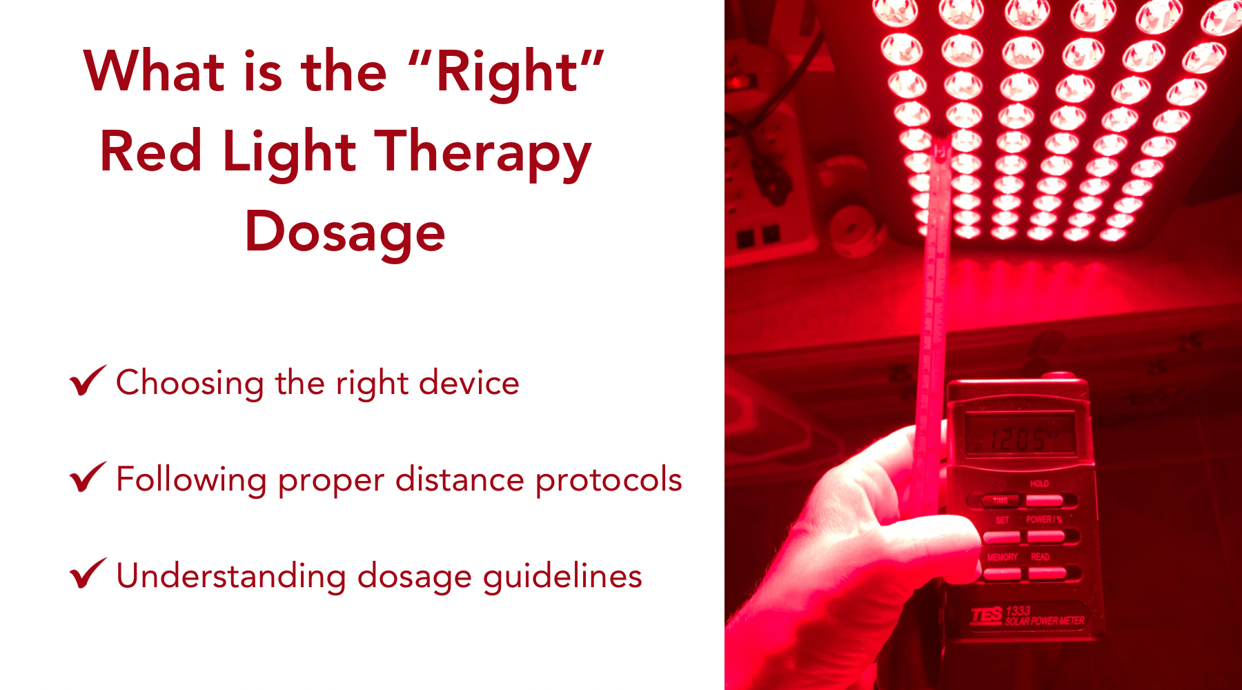 What is the "Right" Red Light Dosage Light Therapy Resource