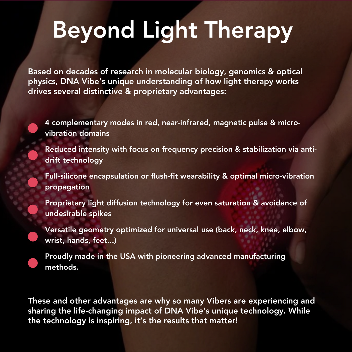 Red Light Therapy Band - 4 Modes Next Level Light Therapy!
