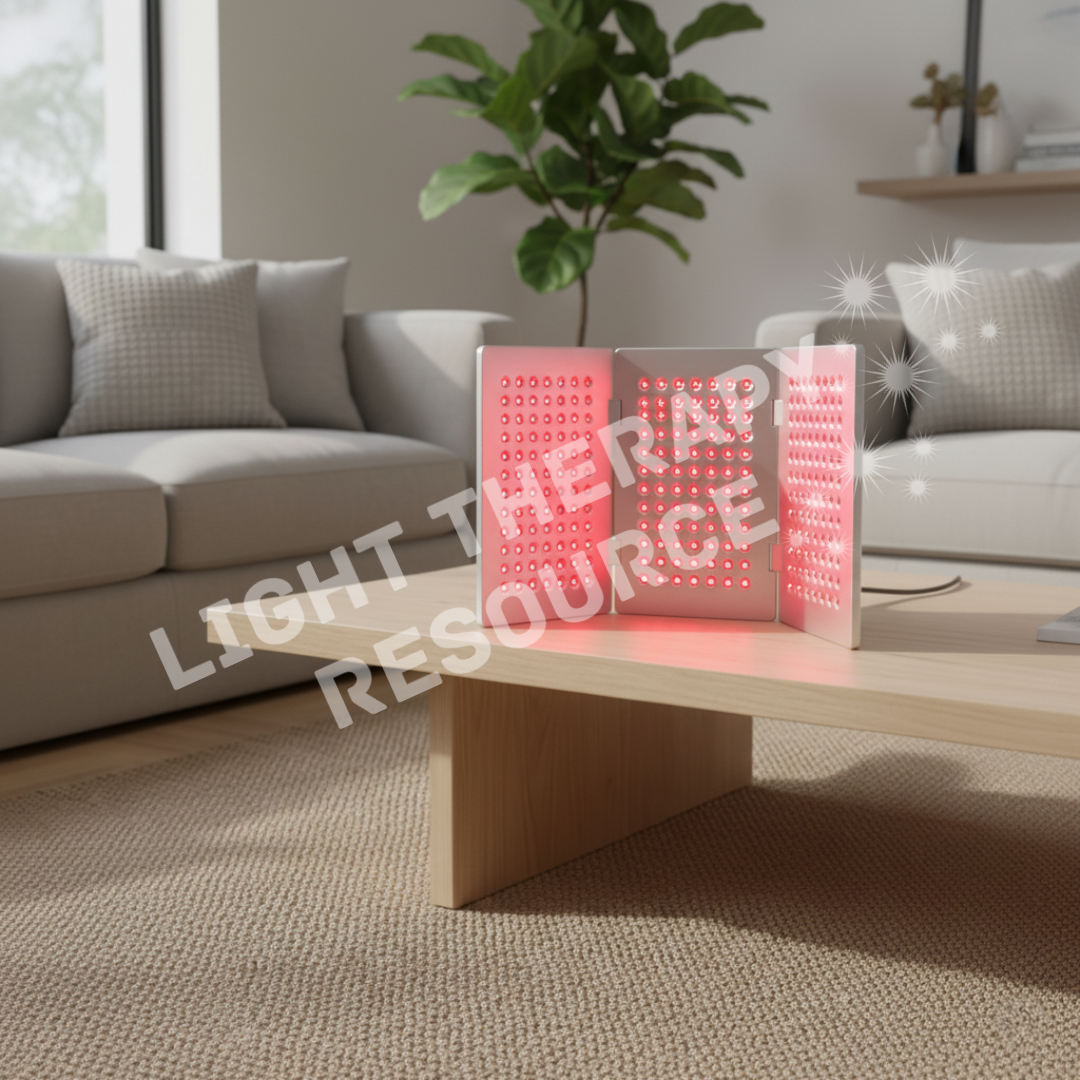 Premium Foldable Flip Panel - Portable 3 Wavelength Red Light Therapy System